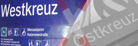 Funkturm, ICC, Bhf. Zoo, Tiergarten, Regierungsviertel, Hauptbahnhof, Friedrichstr., Museumsinsel, Fernsehturm, Alex, O&sup2;World